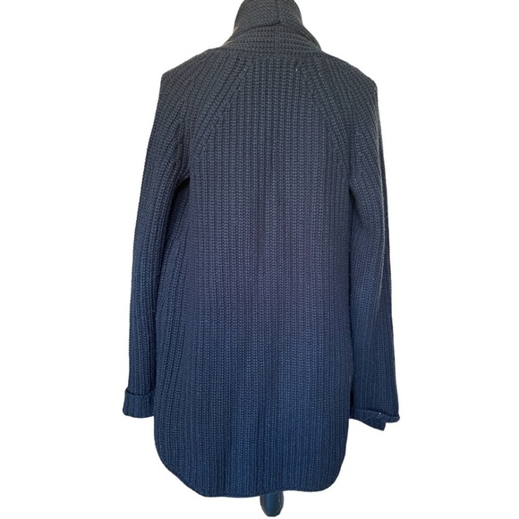 Max Studio Long Black Cardigan with Pockets | Size Medium - Picture 2 of 4